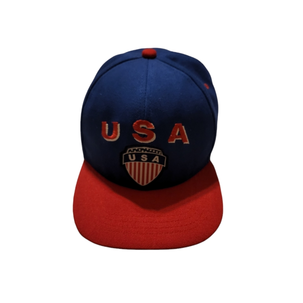Team Usa Soccer Red Blue Snapback Hat